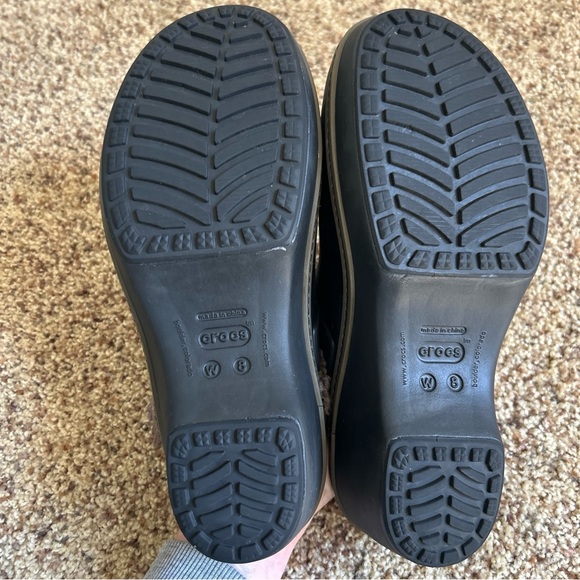 Crocs Cobbler Eva Women's Size 8 Brown Faux Fur Lined Clogs Mules Shoes (11552) - Picture 11 of 11